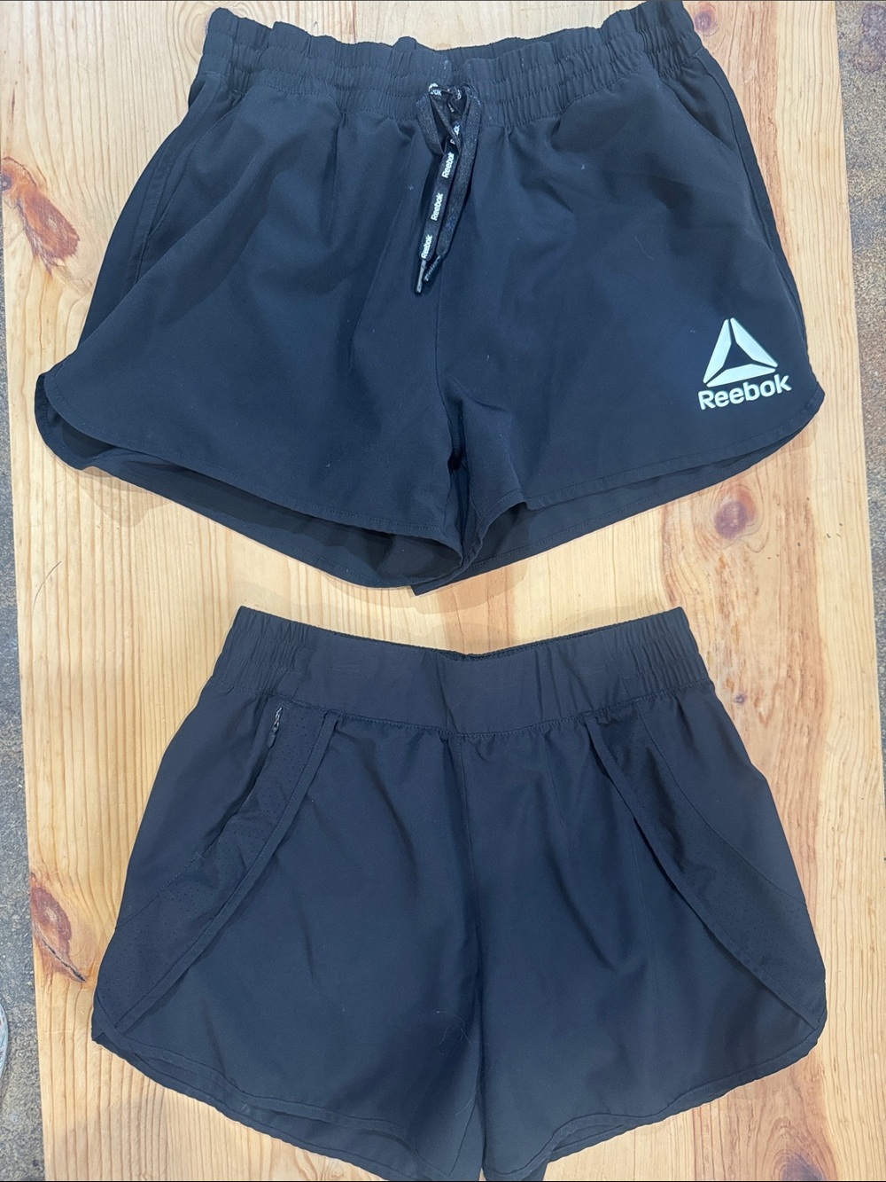 2pair bundle 1-REEBOK 1-AVIA Black Women's Athletic Shorts